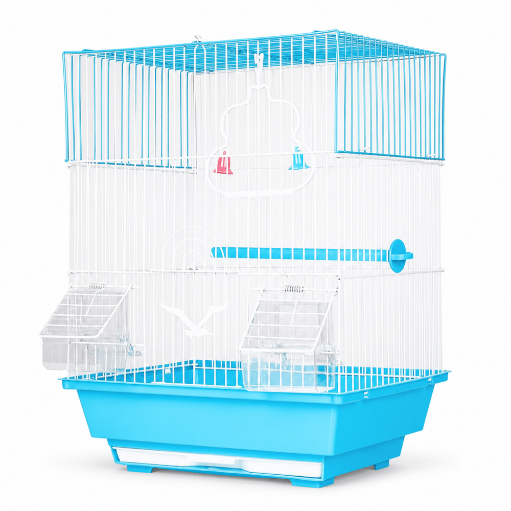 Jaula Rectangular para Aves – 37 × 28 × 47 cm