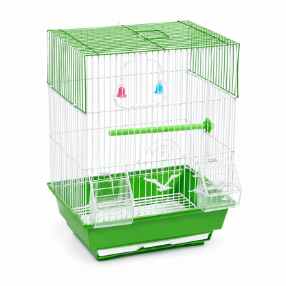 Jaula Rectangular para Aves – 37 × 28 × 47 cm