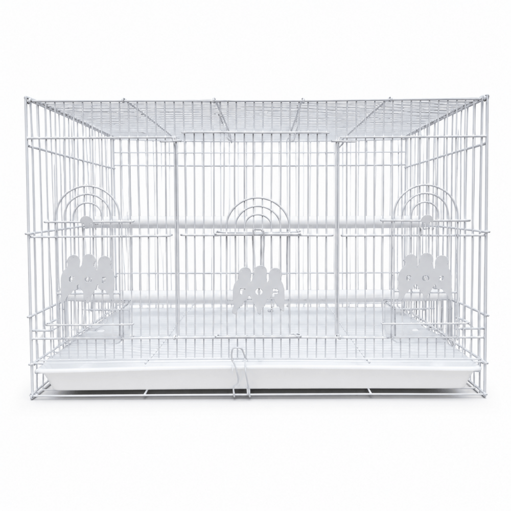 Jaula Rectangular Grande para Aves – 60 × 40 × 40 cm