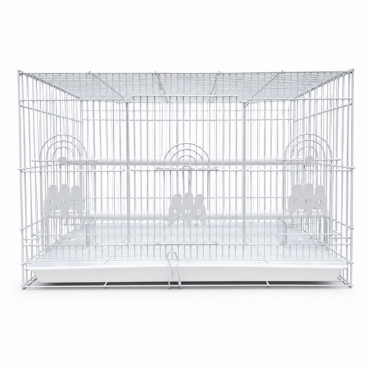 Jaula Rectangular Grande para Aves – 60 × 40 × 40 cm