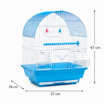 Jaula para Aves Techo Curvo – 37 × 28 × 47 cm