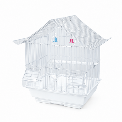 Jaula para Aves Techo Triangular – 37 × 28 × 47 cm