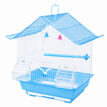 Jaula para Aves Techo Triangular – 37 × 28 × 47 cm