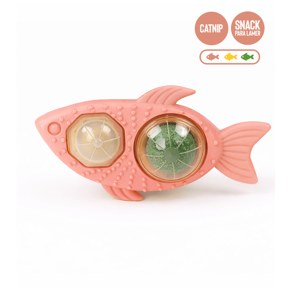 Pez con Catnip y Snack para Lamer