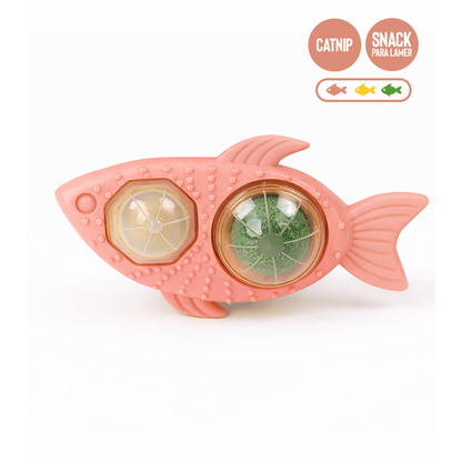 Pez con Catnip y Snack para Lamer