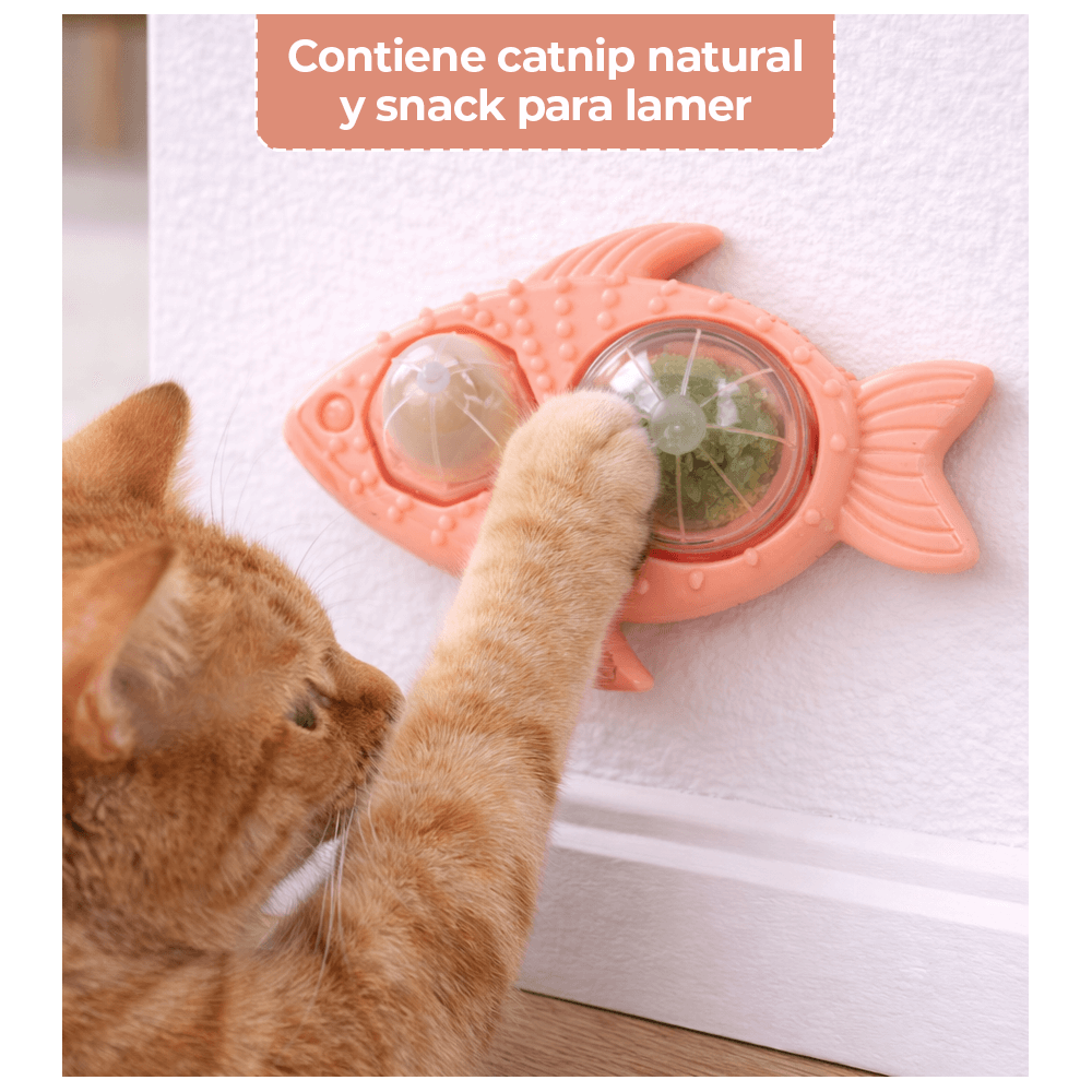 Pez con Catnip y Snack para Lamer