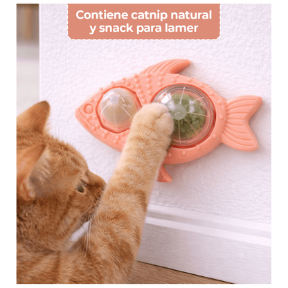 Pez con Catnip y Snack para Lamer