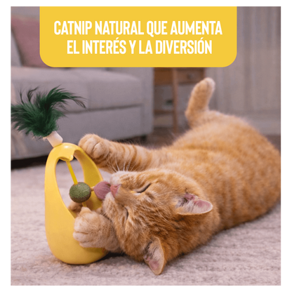 Juguete Interactivo con Catnip y Pluma
