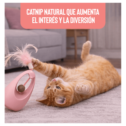Juguete Interactivo con Catnip y Pluma