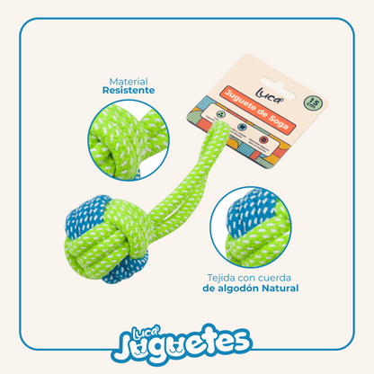 Luca – Juguete de Soga con Bola 15 cm