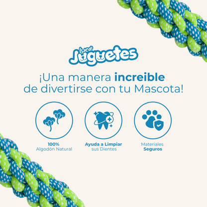 Luca – Juguete de Soga con Bola 15 cm
