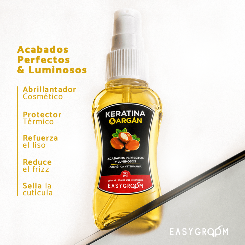 Easygroom – Abrillantador Keratina y Argán 50 ml