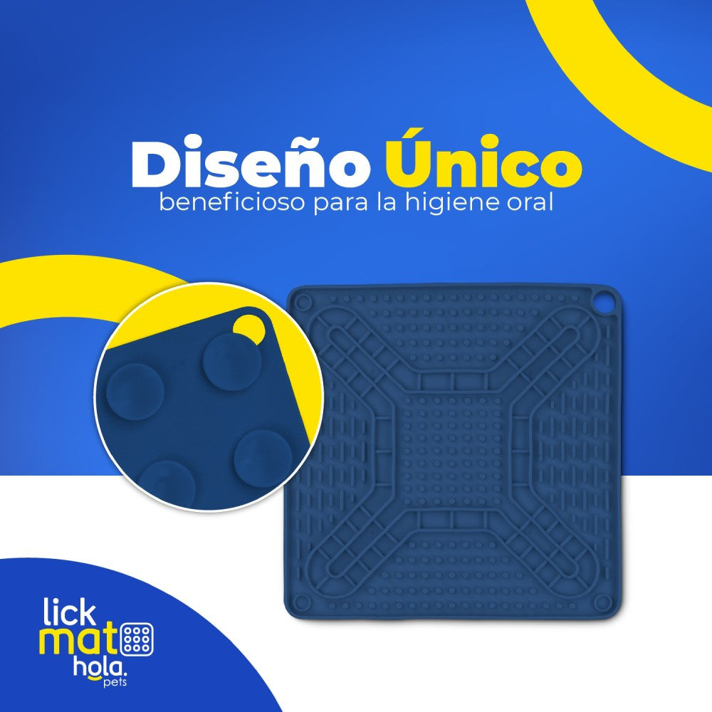 Hola Pets – Lick Mat Alfombra para Lamer 20 × 20 cm