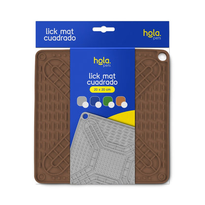 Hola Pets – Lick Mat Alfombra para Lamer 20 × 20 cm