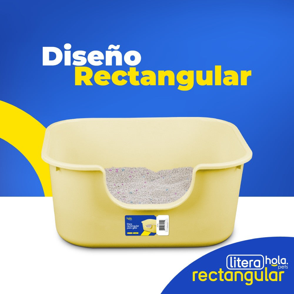 Hola Pets – Litera Abierta Rectangular con Palita