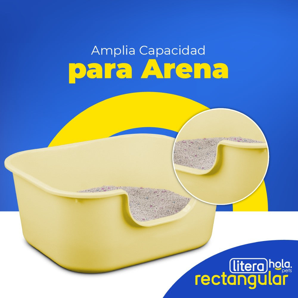 Hola Pets – Litera Abierta Rectangular con Palita