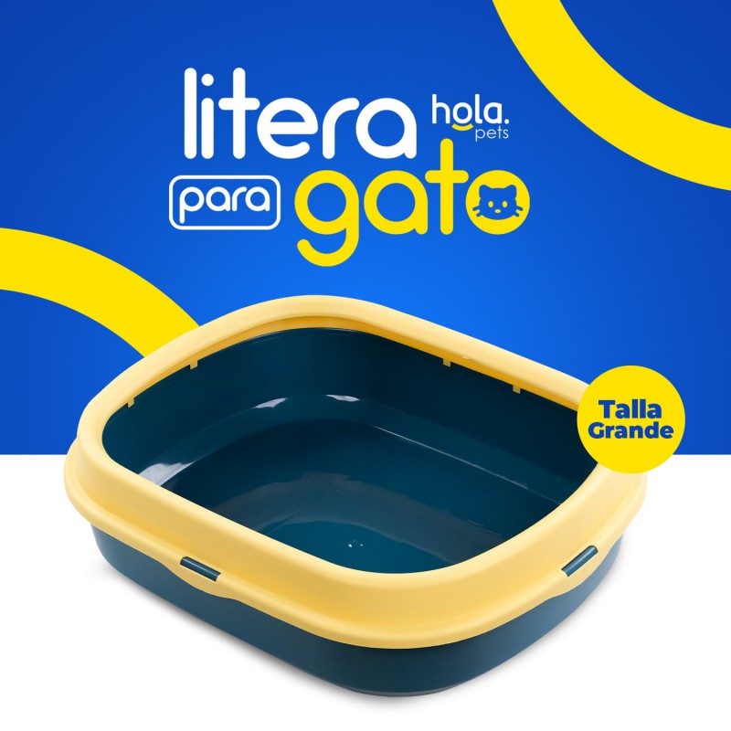 Hola Pets – Litera con Bordes Altos Desmontables y Palita