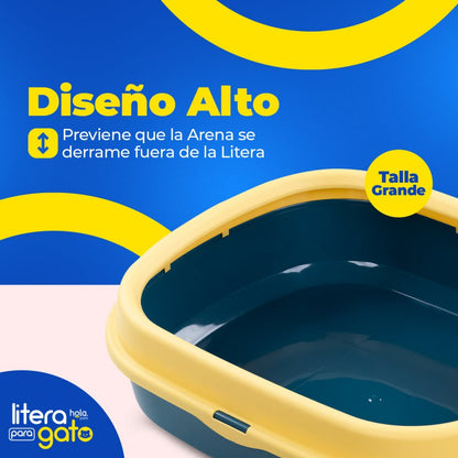 Hola Pets – Litera con Bordes Altos Desmontables y Palita
