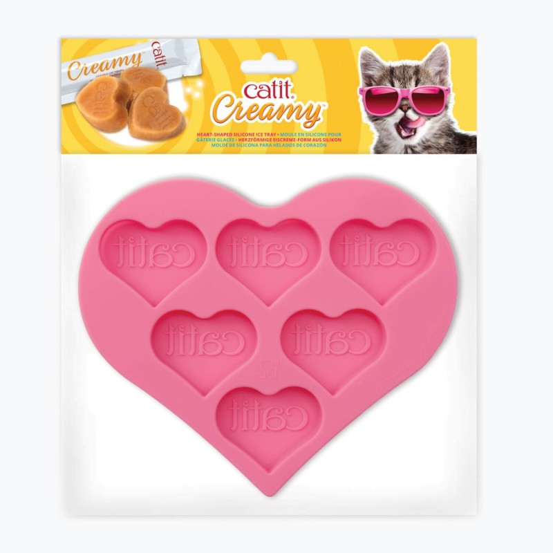 Catit – Molde de Silicona para Helados de Gato Corazón