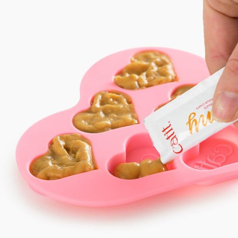 Catit – Molde de Silicona para Helados de Gato Corazón