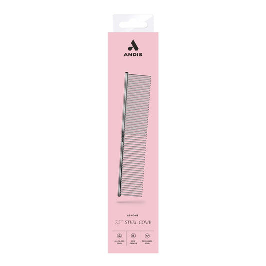 Andis – Peineta de Acero Doble 7,5 Pulgadas