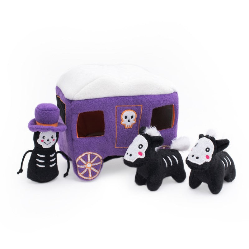 ZippyPaws – Burrow Carruaje Embrujado de Halloween