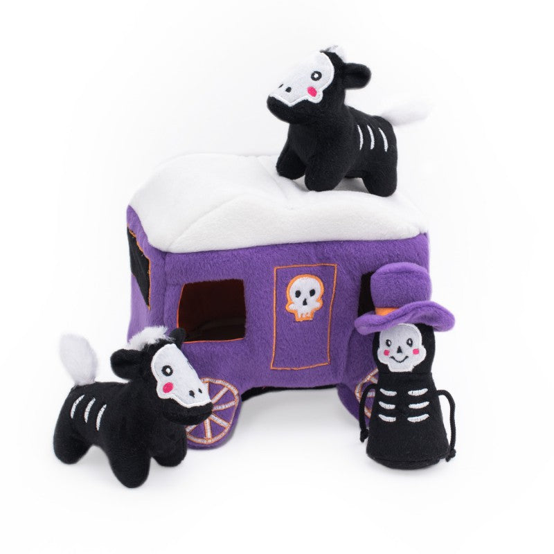 ZippyPaws – Burrow Carruaje Embrujado de Halloween