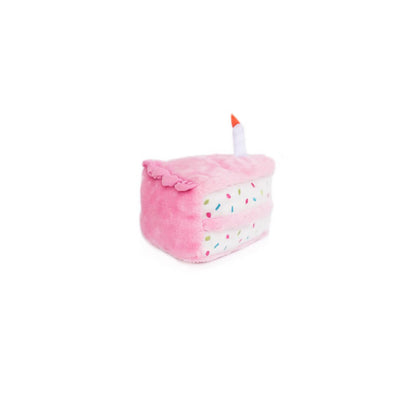 ZippyPaws – Pastel de Cumpleaños Rosado de Peluche
