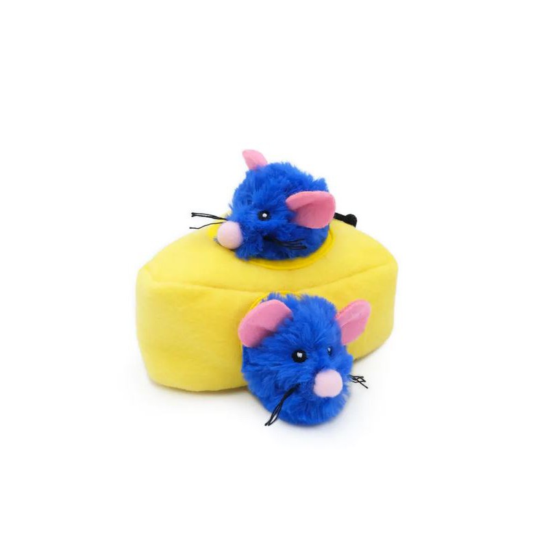 ZippyPaws – ZippyClaws Burrow Queso con Ratones para Gato