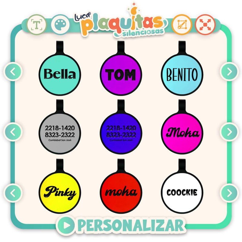 Luca – Plaquita Silenciosa de Silicona Círculo