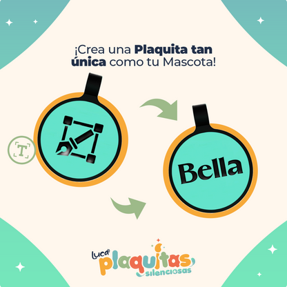 Luca – Plaquita Silenciosa de Silicona Círculo