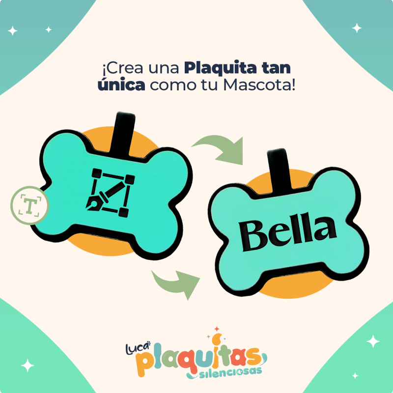 Luca – Plaquita Silenciosa de Silicona Huesito