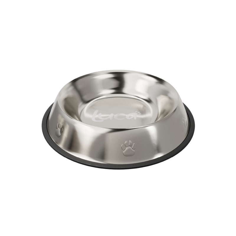 Luca – Plato de Acero Inoxidable Antideslizante