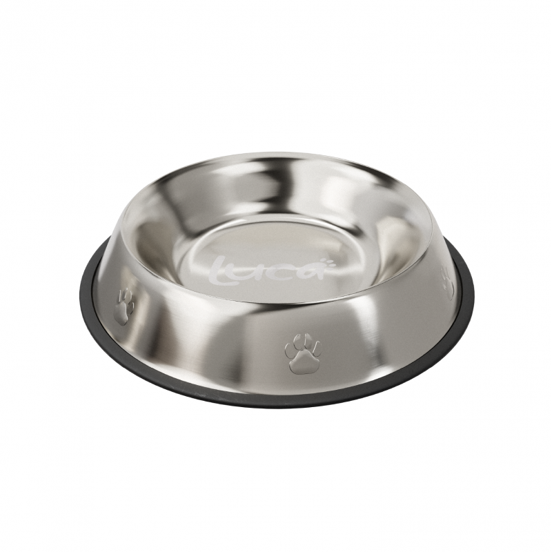 Luca – Plato de Acero Inoxidable Antideslizante