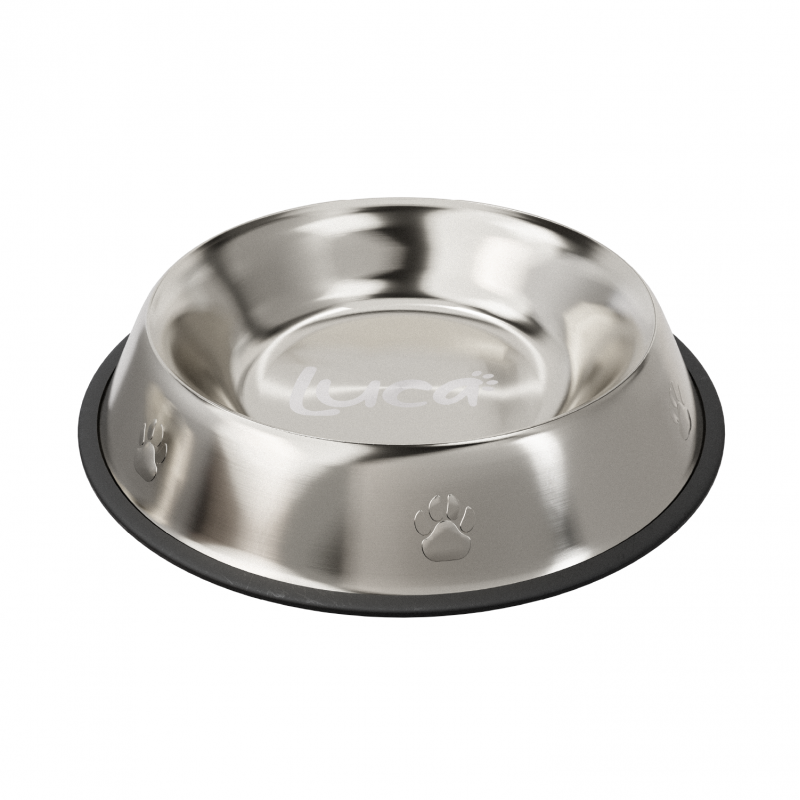 Luca – Plato de Acero Inoxidable Antideslizante