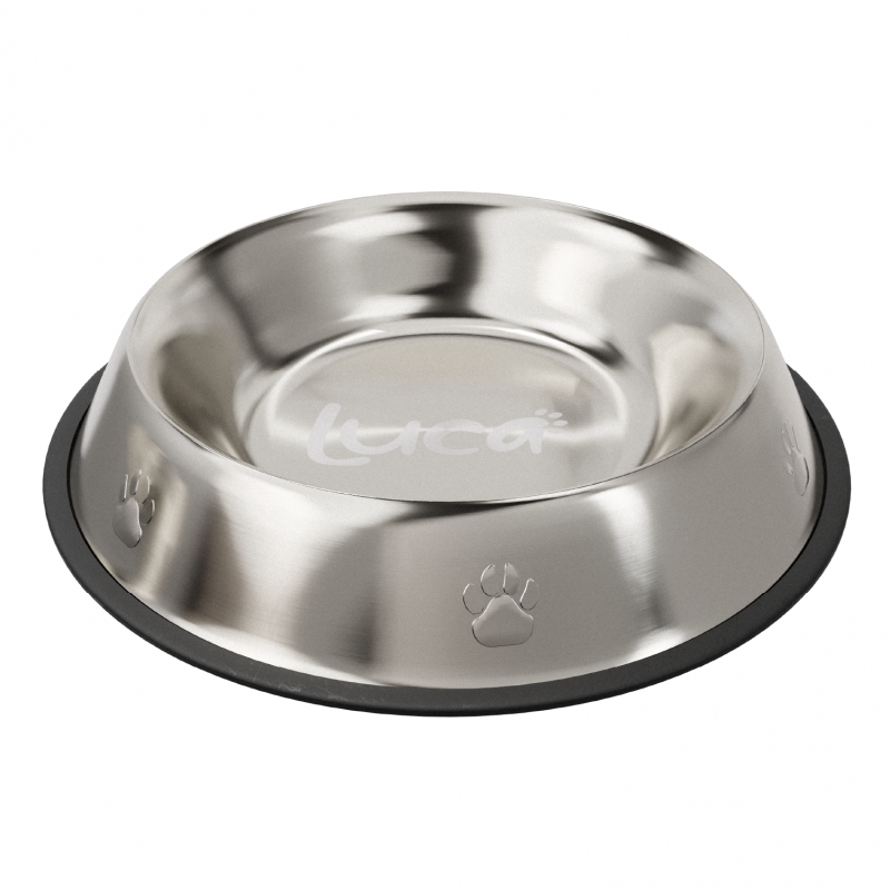 Luca – Plato de Acero Inoxidable Antideslizante