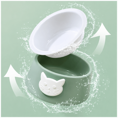 Plato para Gato con Carita en Relieve