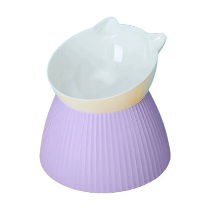 Plato Elevado para Gato con Orejitas