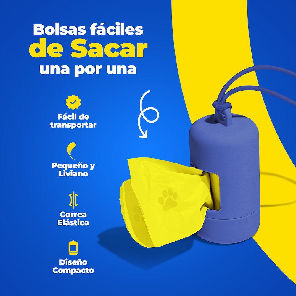 Hola Pets – Porta Bolsas para Desechos con Rollo