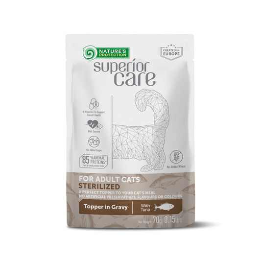 Nature's Protection Superior Care – Pouch para Gato Esterilizado Atún 70 g