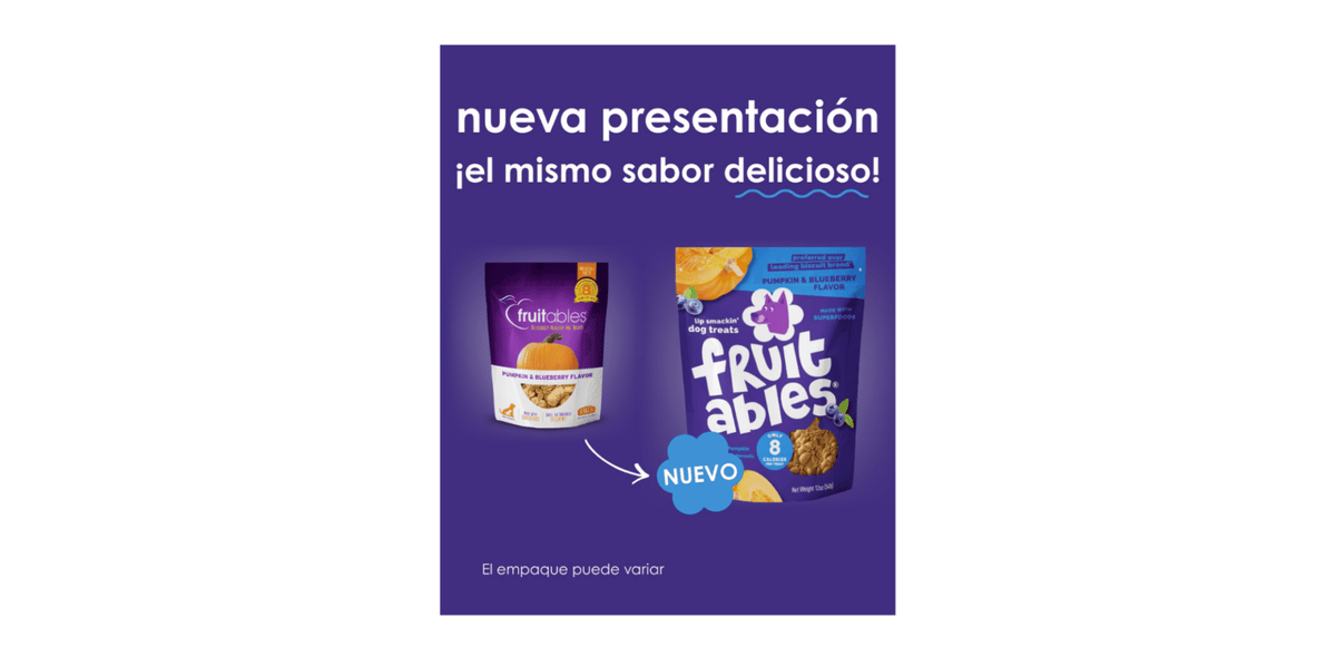 Fruitables – Premios para perros de Calabaza y Arándano Azul 198g