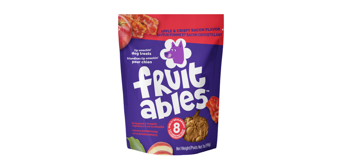 Fruitables – Premios para perros de Tocino y Manzana 198g
