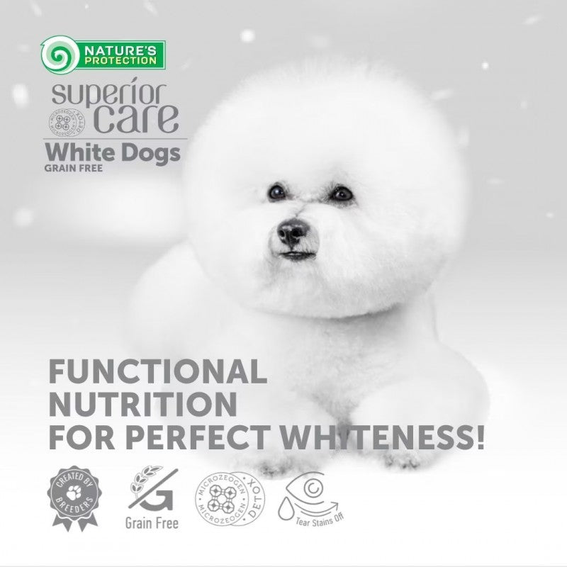 Nature's Protection – Perro Proteína de Insecto Pelaje Blanco Todas las Etapas