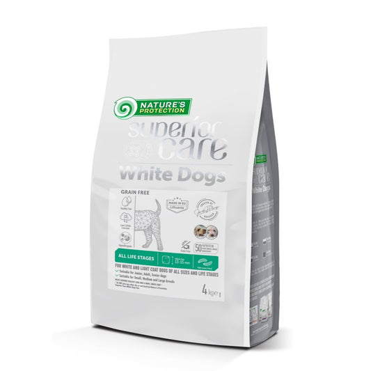 Nature's Protection – Perro Proteína de Insecto Pelaje Blanco Todas las Etapas
