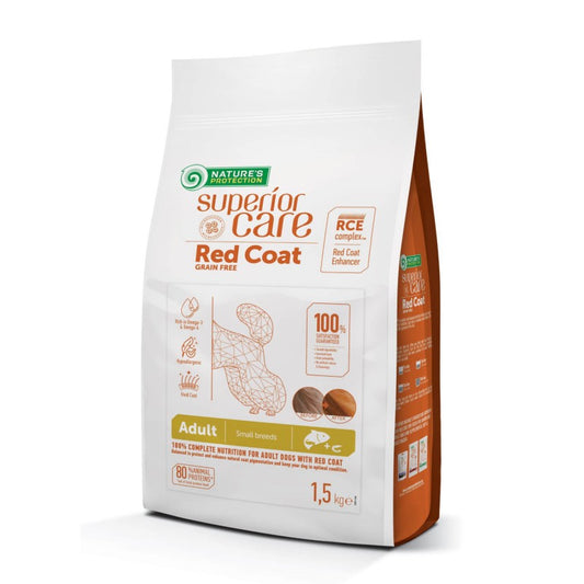 Nature's Protection – Perro Adulto Salmón y Krill Pelaje Rojo Raza Mini