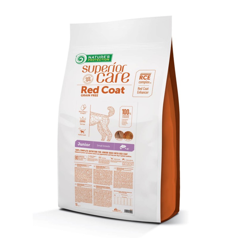 Nature's Protection – Perro Junior Salmón y Krill Pelaje Rojo