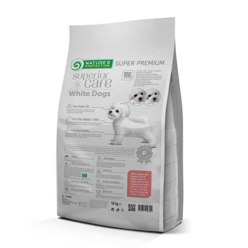 Nature's Protection – Perro Starter Salmón y Krill Pelaje Blanco