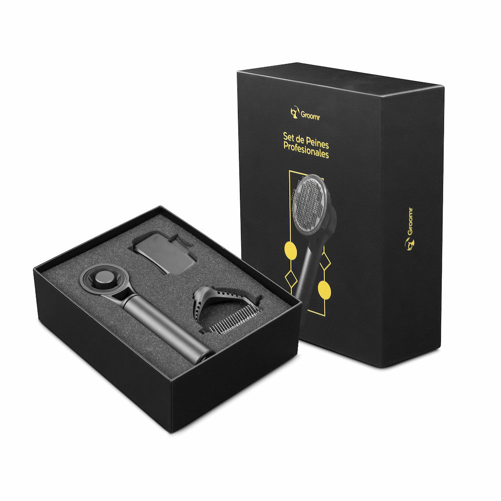 Groomr – Set Triple de Peines Profesionales