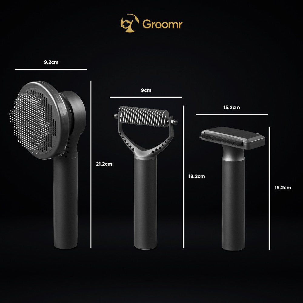 Groomr – Set Triple de Peines Profesionales