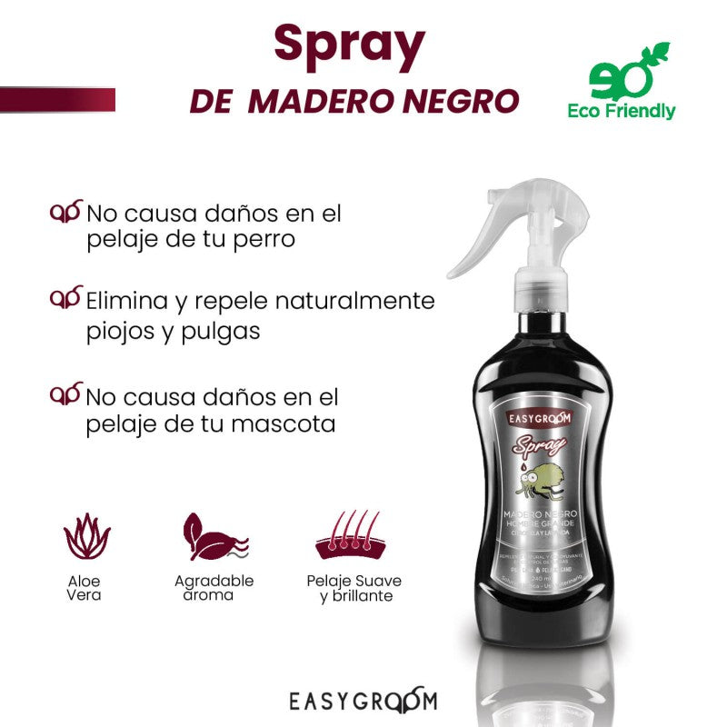 Easygroom – Spray Repelente Natural Madero Negro 240 ml